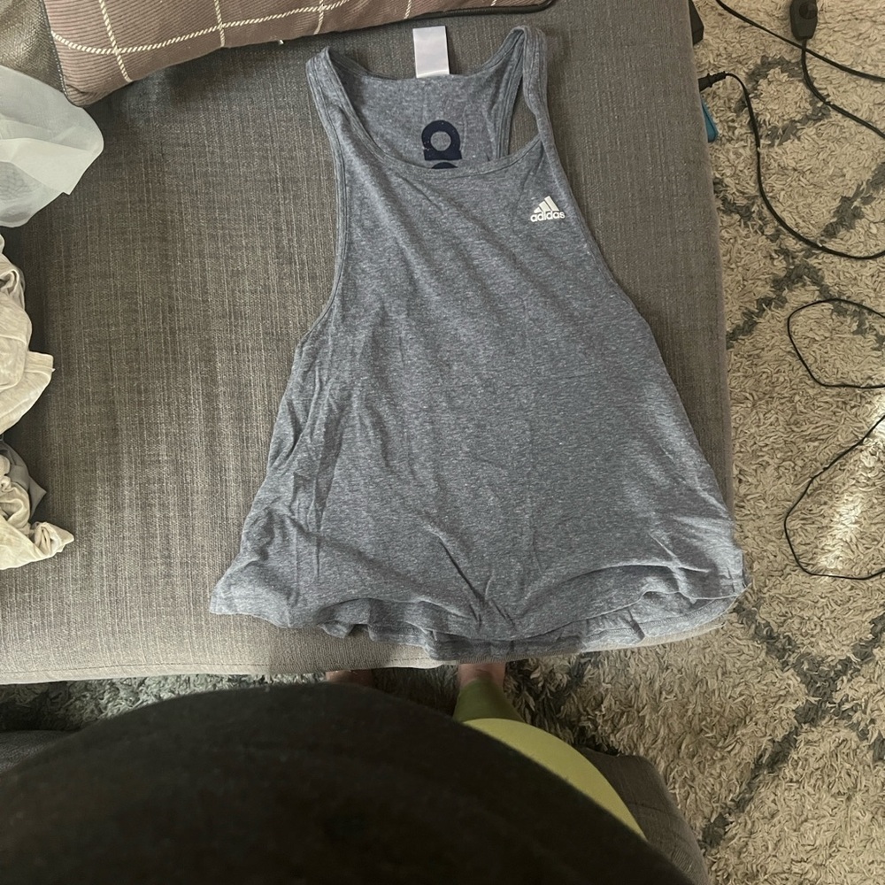 Adidas Charcoal Heather Tank Top